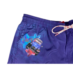 Boxer mare Uomo BoB Company - fantasia Macchina - colore Blu