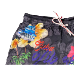 Boxer mare Uomo BoB Company - fantasia Macchina/fiori - colore Nero