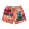 Boxer mare Uomo BoB Company - fantasia Fiori - colore Rosa/Rosso