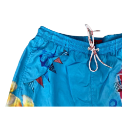 Boxer mare Uomo BoB Company - fantasia disegni vari - colore azzurro