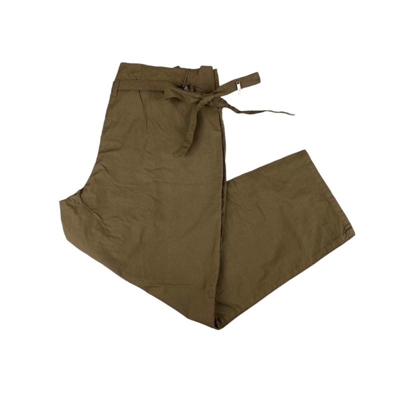 Pantalone donna Ballantyne - 3/4 - 2 tasche - Tinta Unita - Colore verde Militare