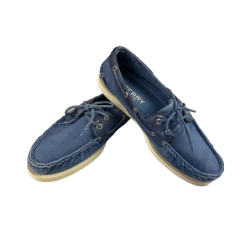 Scarpa uomo mocassino Sperry - A/O WEDGE CANVAS  Blue - VINTAGE