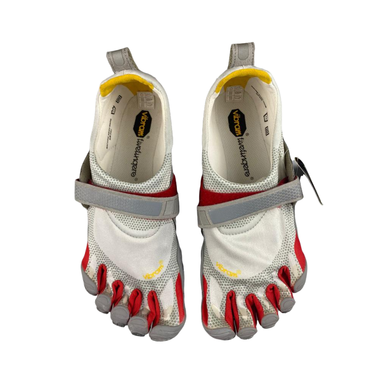 Scarpa uomo Vibram FiveFingers BIKILA - LIGHT GREY/RED/GREY