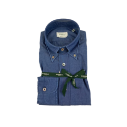 Camicia uomo Borriello Napoli -  Collo button down - denim