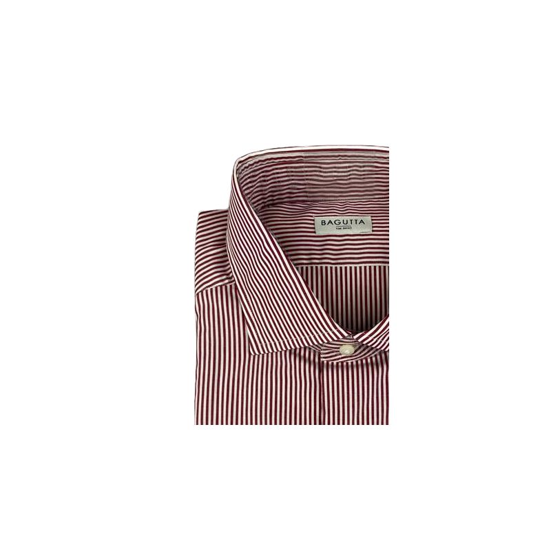 Camicia uomo Bagutta - Righe - Bianco/Rosso