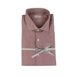 Camicia uomo Bagutta - Righe - Bianco/Rosso