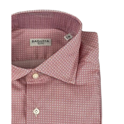 Camicia uomo Bagutta -  Fantasia - Colore rosso/bianco - slim