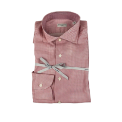 Camicia uomo Bagutta -  Fantasia - Colore rosso/bianco - slim