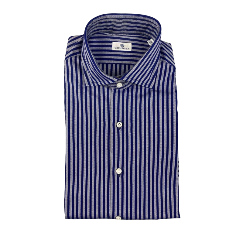 Camicia uomo Sonrisa -  Fantasia righe - collo francese