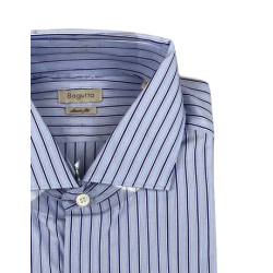 Camicia uomo Bagutta - Righe - Colore bianco/blu