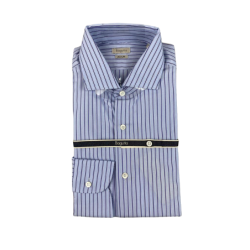 Camicia uomo Bagutta - Righe - Colore bianco/blu