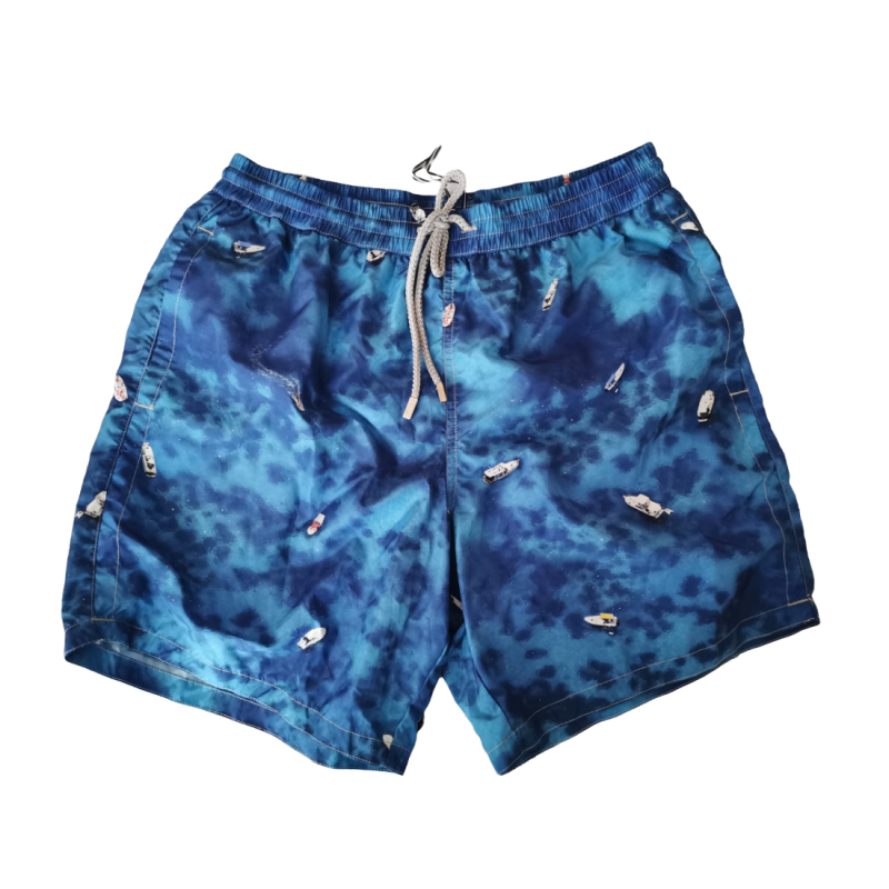 Boxer mare Uomo Zeybra Portofino 1962 - fantasia mare/barche  - colore blu multicolore