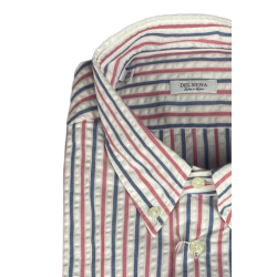 Camicia uomo Del Siena -  Fantasia righe - Colore Bianco/blu/rosa