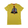 T-Shirt Gallo -  fantasia stampa babbuino - Colore giallo