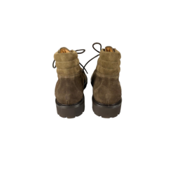 Scarpa uomo Doucal's - Combat Boot con colletto imbottito in suede - Colore marrone