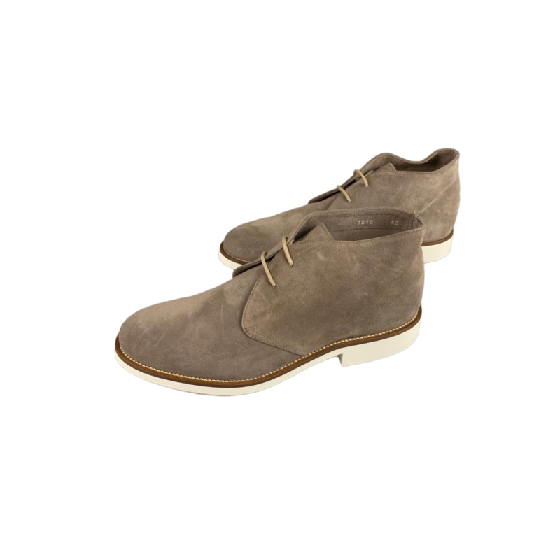 Scarpa uomo Doucal's - Stivaletto - Polacchini in pelle scamosciata - Colore Beige