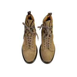 Scarpa uomo Doucal's - Combat Boot con colletto imbottito in suede - Colore cammello