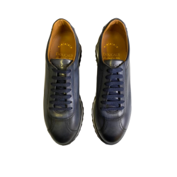 Scarpa uomo Doucal's - Sneakers in pelle - Colore Blu