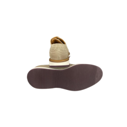 Scarpa uomo - Doucal's - Derby Stringate coda di rondine e fiore - in punta - Suede - Colore daino