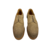 Scarpa uomo Doucal's - Brogue Derby Stringate - fiore e coda di rondine - in camoscio - Colore Sabbia