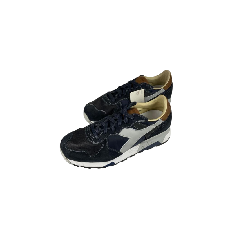 Scarpa uomo sportiva - Diadora Heritage - Trident 90 NYL - Blu/Grigio/Bianco