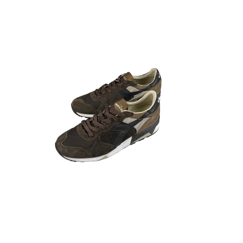 Scarpa uomo Diadora Heritage Trident 90 S NYL Colore marrone grigio L Anglais Abbigliamento