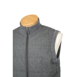 Smanicato uomo in lana - Gilet - Gran Sasso - colore grigio