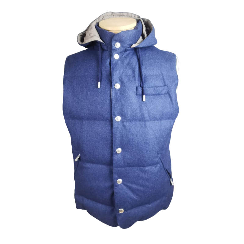 Gilet smanicato Uomo - Brunello Cucinelli - colore  blu