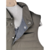 Piumino leggero smanicato in nylon uomo - Brunello Cucinelli - colore  verde militare