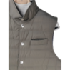 Piumino leggero smanicato in nylon uomo - Brunello Cucinelli - colore  verde militare