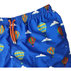 Boxer mare uomo Gallo - fantasia mongolfiere - Blu