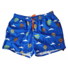 Boxer mare uomo Gallo - fantasia mongolfiere - Blu