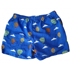 Boxer mare uomo Gallo - fantasia mongolfiere - Blu