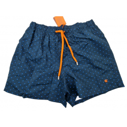 Boxer mare Uomo Gallo - blu con fantasia a pois