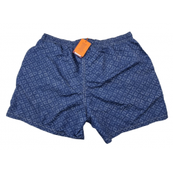 Boxer mare Uomo Gallo - fantasia bianca - colore blu