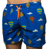 Boxer mare uomo Gallo - fantasia mongolfiere - Blu