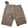 Bermuda uomo BerWich - fantasia quadri - beige