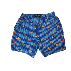 Boxer mare Uomo Zeybra Portofino 1962 - fantasia righe/scarpe - colore blu multicolore