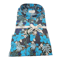 Camicia uomo Borriello - Fiori - Coreana