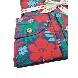 Camicia uomo Borriello - Fiori - Coreana