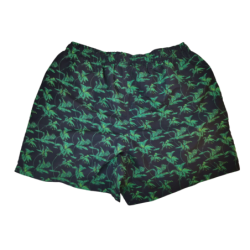 Boxer mare Uomo Gallo - fantasia palme - colore blu/verde