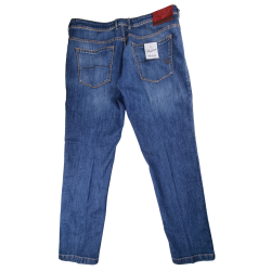 Jeans uomo Re-Hash - denim tasca a filo