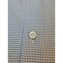 Camicia uomo Sonrisa -  fantasia - collo francese - colore celeste/bianco