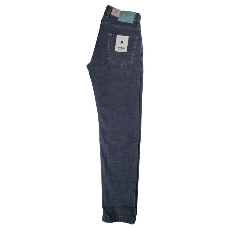 Jeans uomo Re-Hash - denim scuro tasca a filo