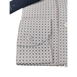 Camicia uomo Bagutta -  Fantasia -  Collo francese - Colore bianco