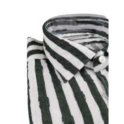 Camicia uomo Bagutta - Righe - Colore bianco/verde