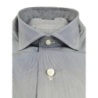 Camicia uomo Barba - Fantasia millerighe - Collo francese - Colore bianco/denim