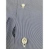 Camicia uomo Barba - Fantasia millerighe - Collo francese - Colore bianco/denim