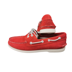 Scarpa uomo mocassino Sperry - A/O 2-EYE Suede - Rosso