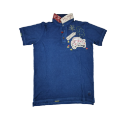 Polo Uomo BOB - Fantasia Auto - Colore Denim